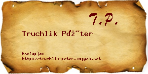 Truchlik Péter névjegykártya